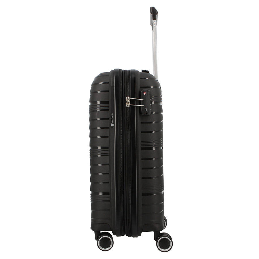 Pierre Cardin Montpellier Hard Case Large Trolley Luggage Black
