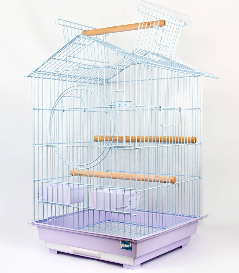 Aviary Bird Cage 8  47x47x85cm  White | Zugo | Spacious White Bird Cage for Multiple Species