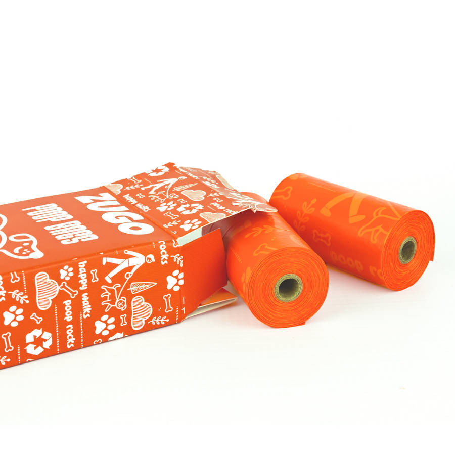 Zugo Eco-Friendly Dog Poop Bags  4 Rolls (60 Bags) | Zugo | 65% Recycled Material | Leak-Proof...