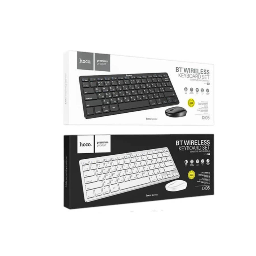 Hoco DI05 Dual-Mode Bluetooth & 2.4G Wireless Keyboard and Mouse Set