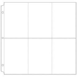 We R Ring Photo Sleeves 12"X12" 10/Pkg (6) 6"X4" Pockets