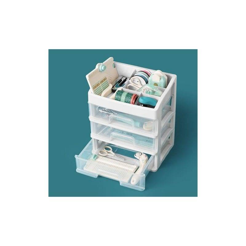 We R 3-Drawer Plastic Storage 11"X8"X12.5" Case
