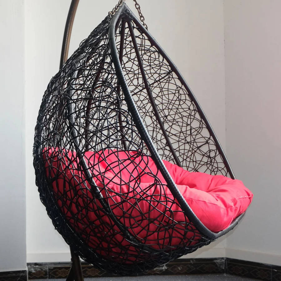 Round Double wicker Hanging Patio Swing Chair For Bedroom