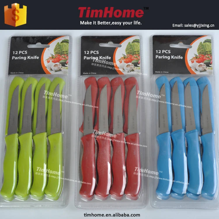 12pcs paring fruit knife stainless steel knife sets China factory directly