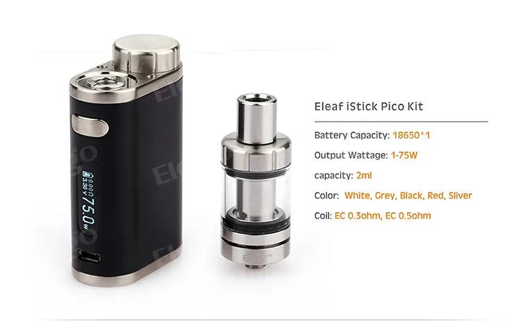 Original Eleaf Istick Pico Kit, Eleaf Istick Pico 75w Mod, Eleaf Istick Pico 75w TC Kit From Elego