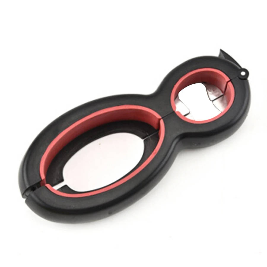 Kichen Tool 6 in 1 Multi Function Twist Bottle Opener Jar Gripper Can Wine Beer Lid Openers