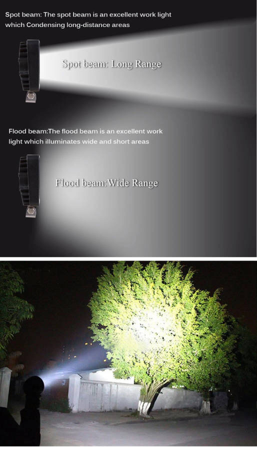 aluminum housing 4.3" car spotlight led for Tractor