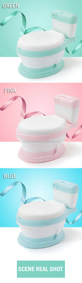 Latest simulation baby plastic toilet potty training seat with cover