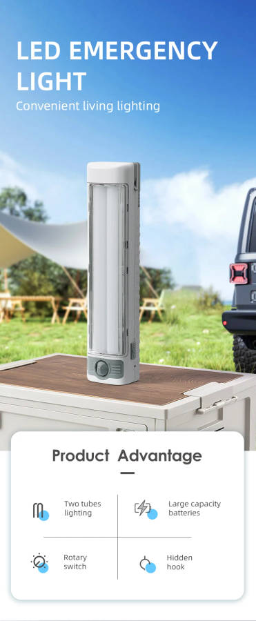 Rechargeable LED Emergency Light WD-843