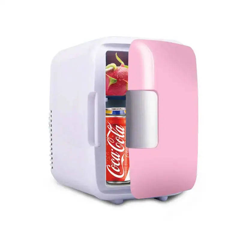 12V 4L Portable Mini Fridge Cooler Pink