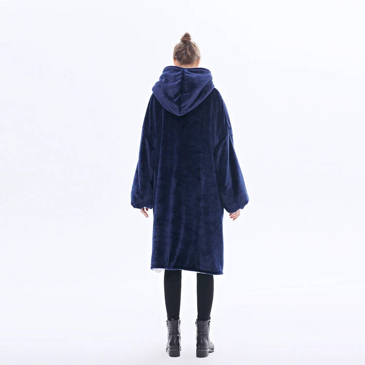 BULK FROM 6//Blanket Hoodie - navy