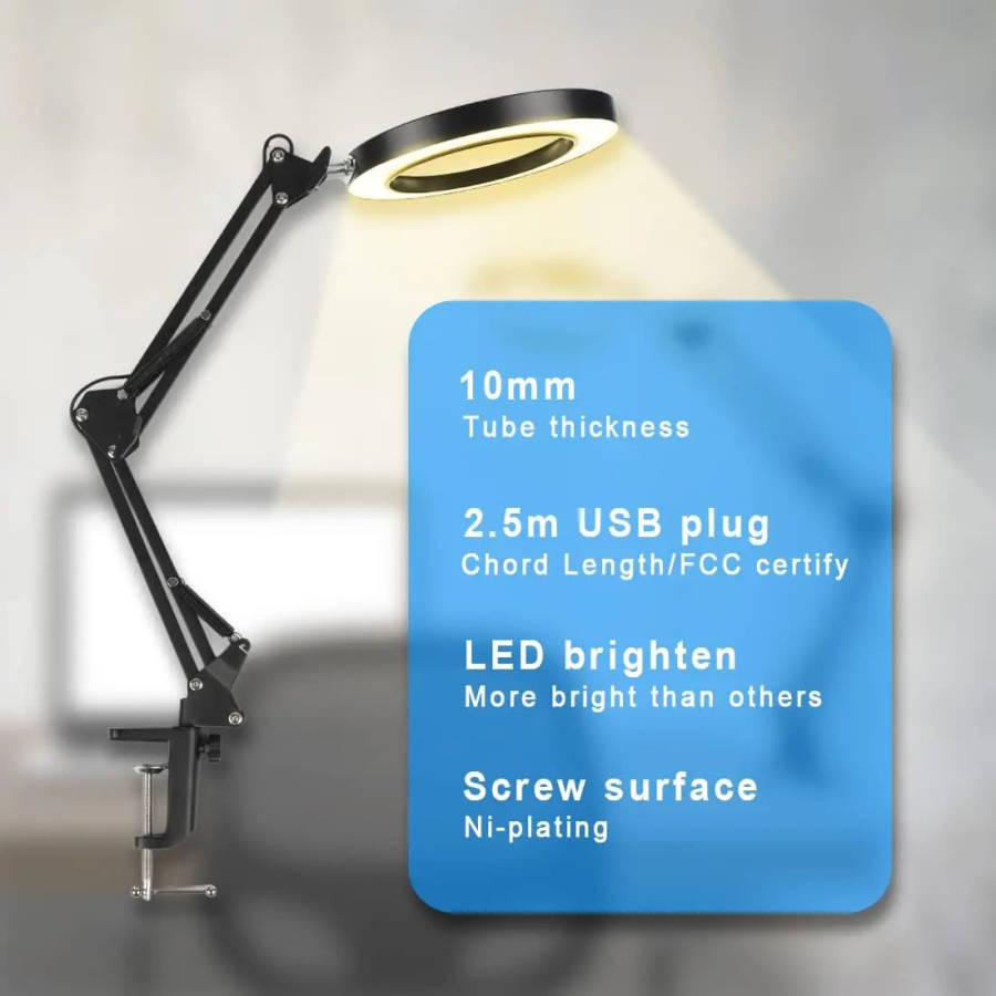 Sewing Led Light with Magnifier