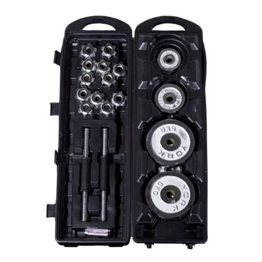 Adjustable 50 KG Fitness Dumbbell Barbell Set