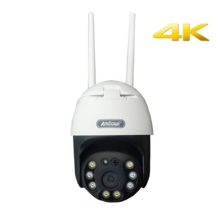 Andowl Full HD 4K Wireless Smart Camera Waterproof Outdoor WiFi CCTV SDcard