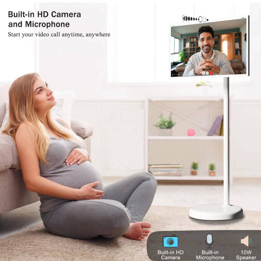 Humand 21.5" Portable Smart TV - Touch Screen with Front Camera 6GB + 128GB