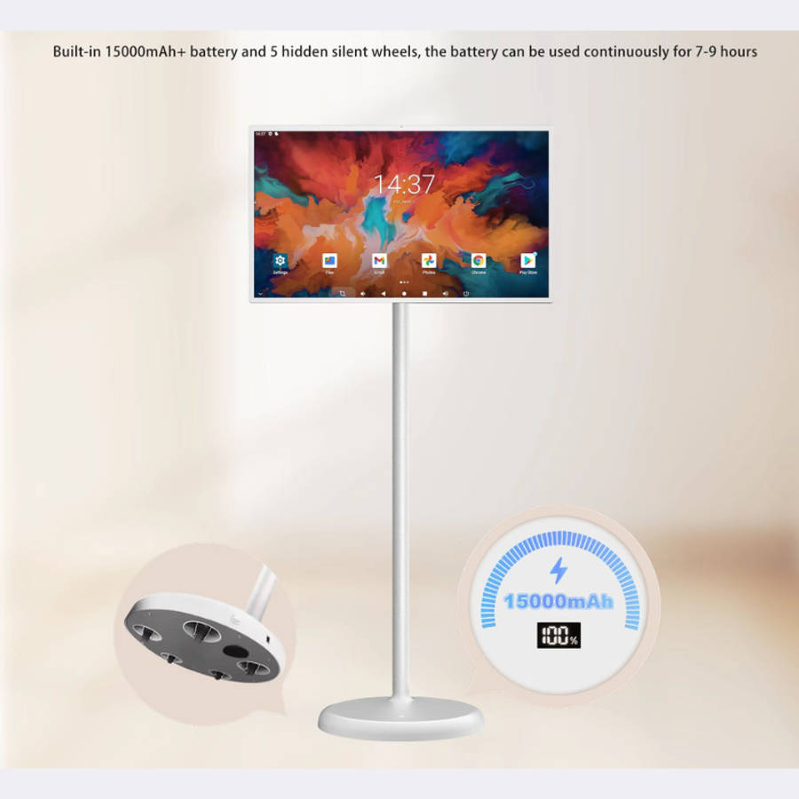 Humand 21.5" Portable Smart TV - Touch Screen with Front Camera 6GB + 128GB