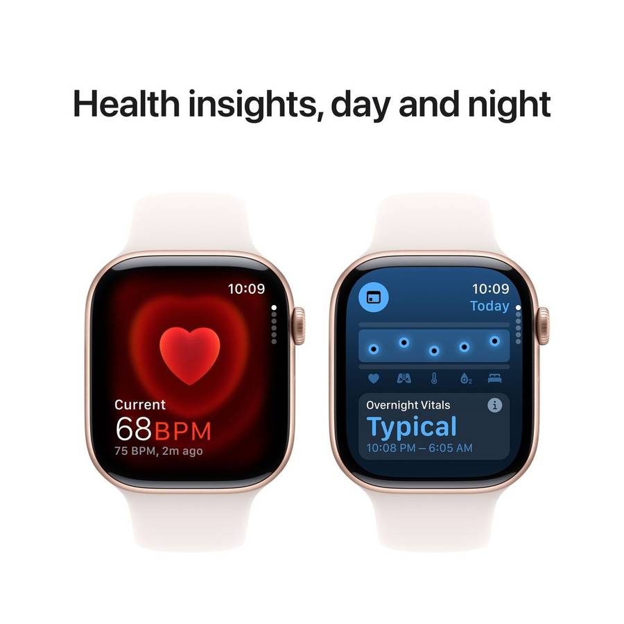 Apple Watch Series 10 GPS Aluminium Case (46mm) with Sport Band - S/M