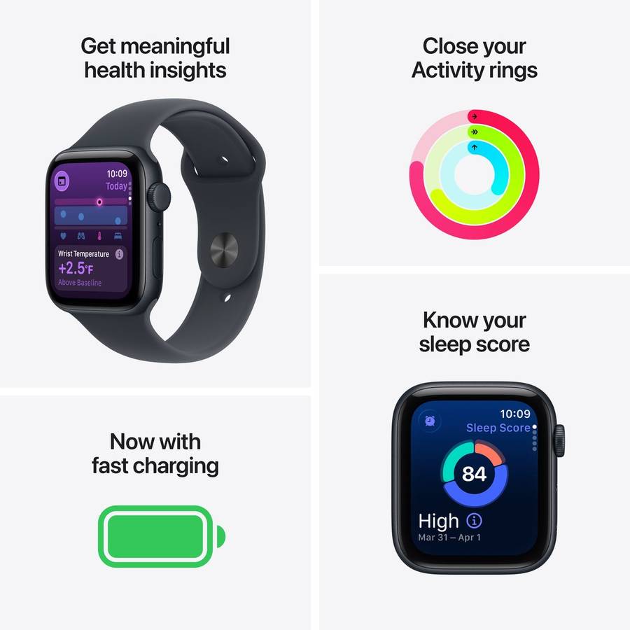 Apple Watch SE 3 GPS + Cellular Aluminium Case with Sport Band