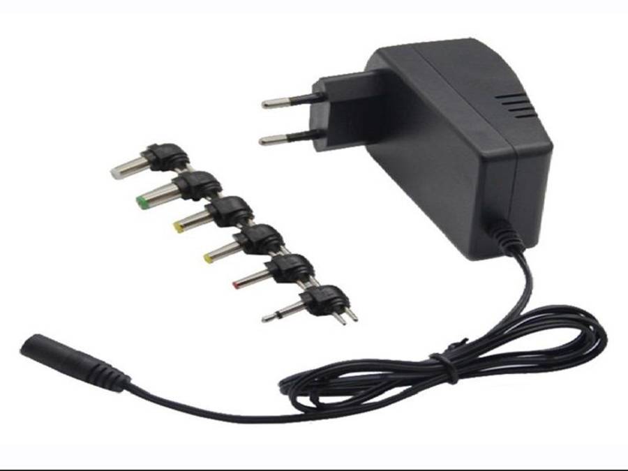 Universal Adjustable Voltage DC Power Adapter (100-240V US Plug) 30W