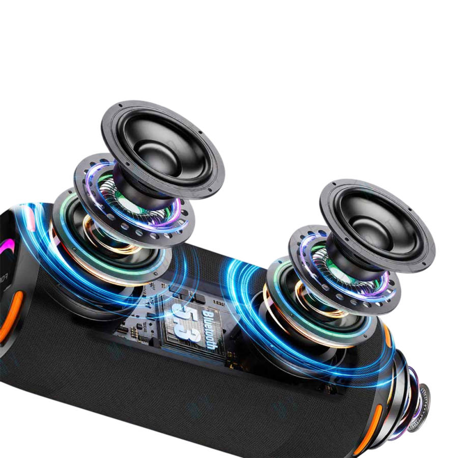 Foneng M7 Speaker, 10W Portable Bluetooth Speaker with LED Light