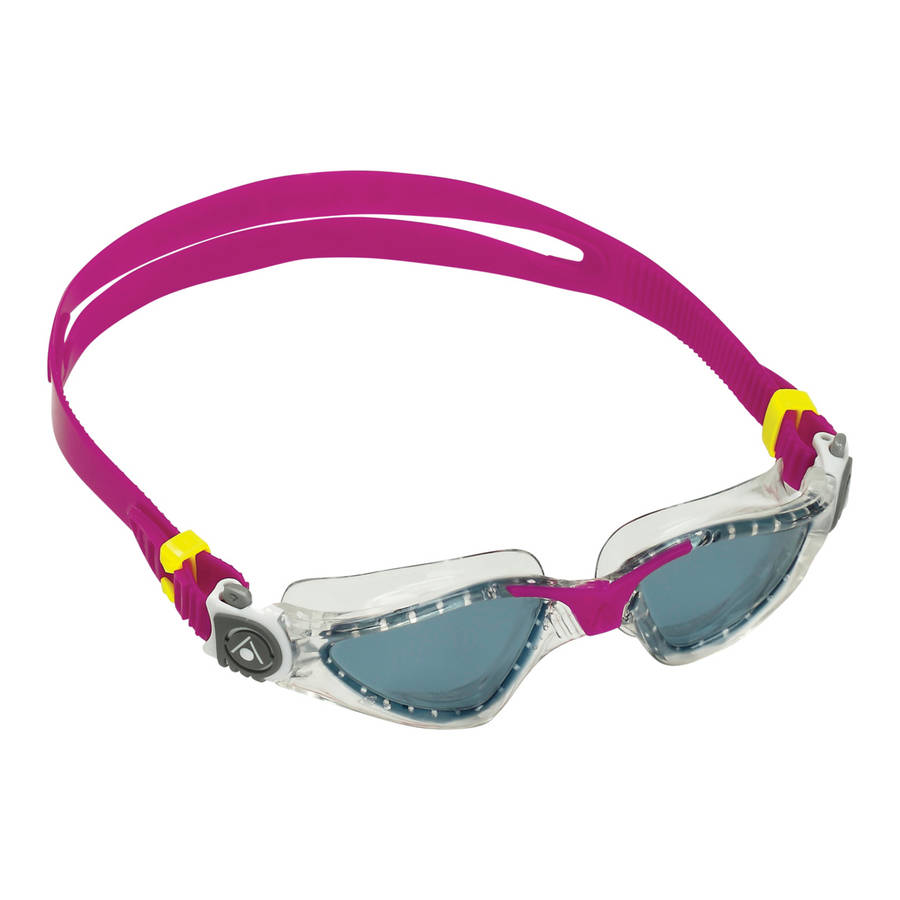 Aquasphere Kayenne Compact - Smoke Lens - Transparent/Raspberry Swim Goggles