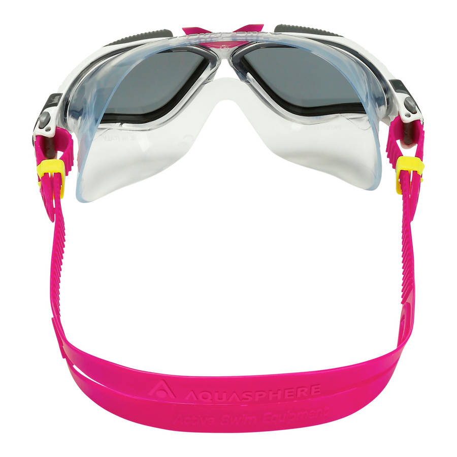 Aquasphere Vista - Smoke Lens - White/Raspberry Swim Mask