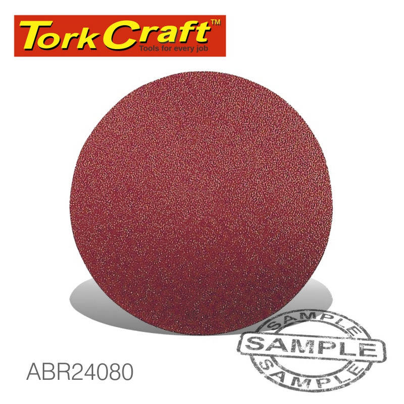 Tork Craft Sanding Disc Velcro 115mm 80 Grit 10/Pack