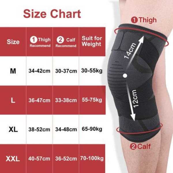 5by5 Knee Brace with Stabiliser Straps