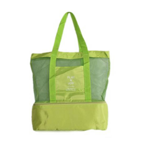 Mesh Beach Bag with Detachable Insulated Cooler