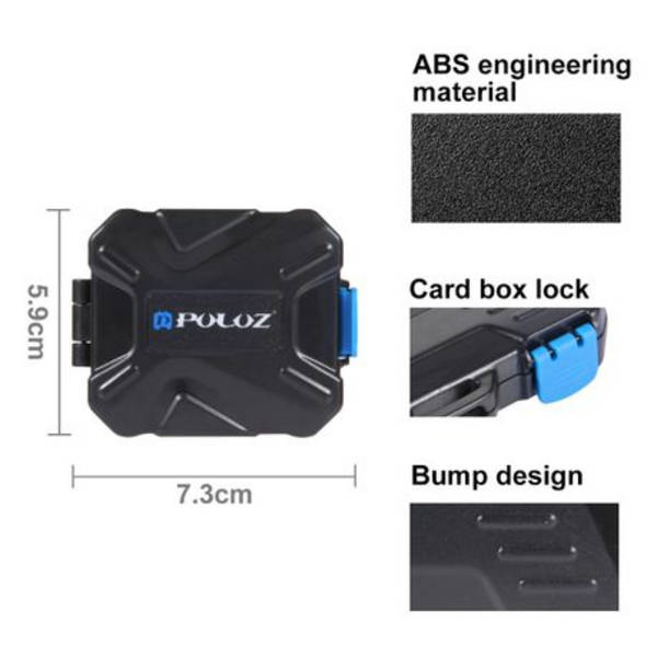 11 in 1 Mini Waterproof Memory Card Case Storage Box