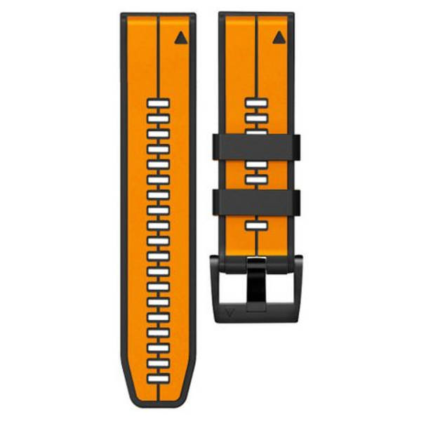 LOBO 22mm Silicone Dual-Tone Watch Strap For Garmin