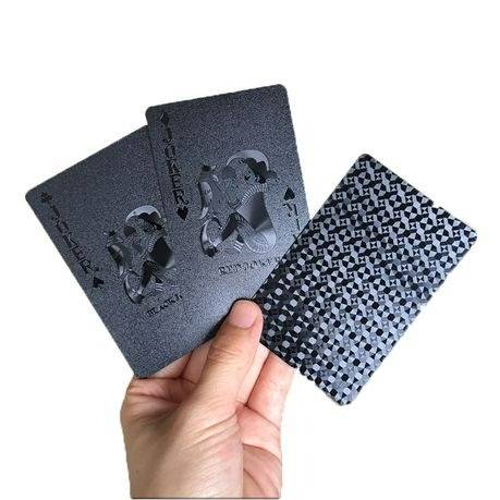 Foil Poker Playing cards - pure black
