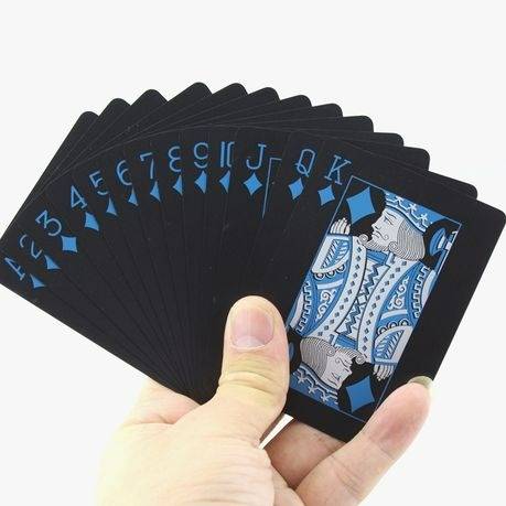 Cre8tive Waterproof Black Poker Cards (Black)