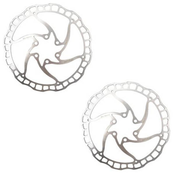 2 Pack - IIIPRO 160mm 6-Bolt Bicycle Disc Brake Rotor (Select Colour)