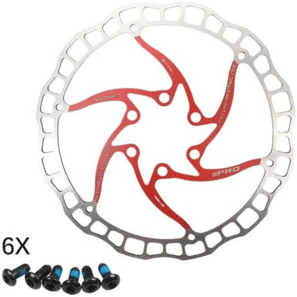 IIIPRO 180mm 6-Bolt Disc Brake Rotor