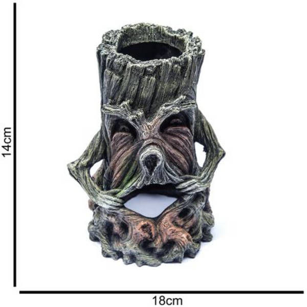 Grumpy Tree Stump Fish Tank/Aquarium Resin Ornament