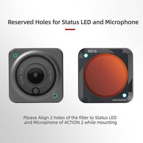 4pc SunnyLife ND Filter Set for DJI Action 2