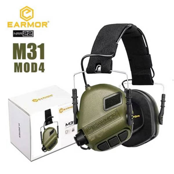 Earmor M31 MOD4 NRR22 Electronic Ear Protector with Aux