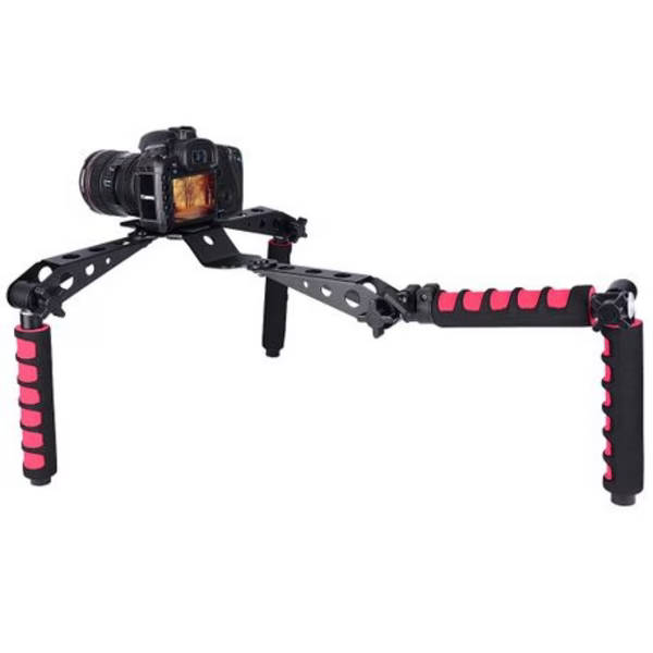 YELANGU DSLR Spider Steady Rig Stabilizer Kit (Red)
