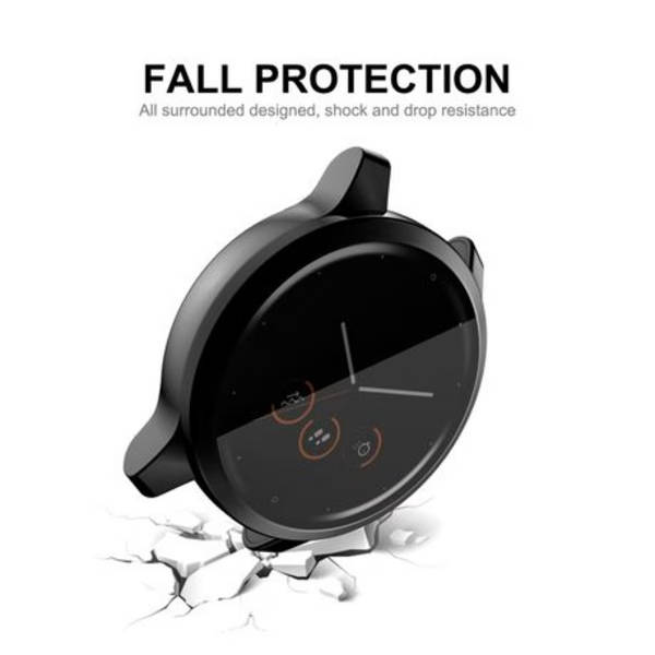 ENKAY Black TPU Cover with Screen Protector for Garmin Venu 2/Vivoactive 4