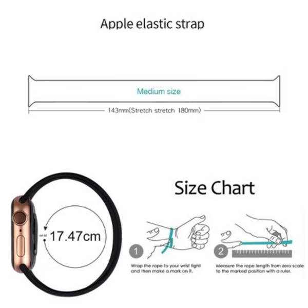 5by5 Solo Loop Strap / Band for Apple Watch 42/44mm (Medium)