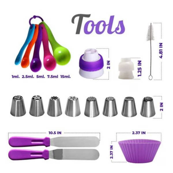 60 Piece Cake Decorating Set