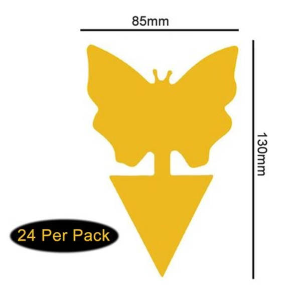 24-Pack Supersticky Insect Traps - Double-Sided Design