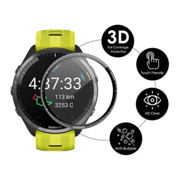 5x ENKAY Acrylic Screen Protectors with 3D Edge for Garmin Forerunner 965