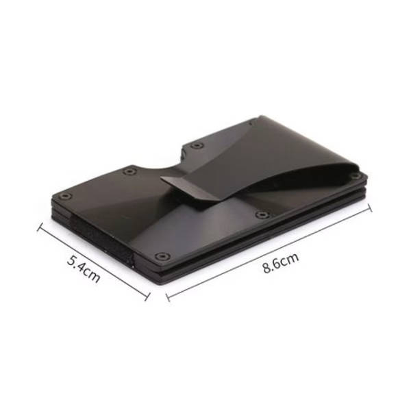 T4U Aluminium Minimalist Card Holder &amp; Money Clip RFID Blocking