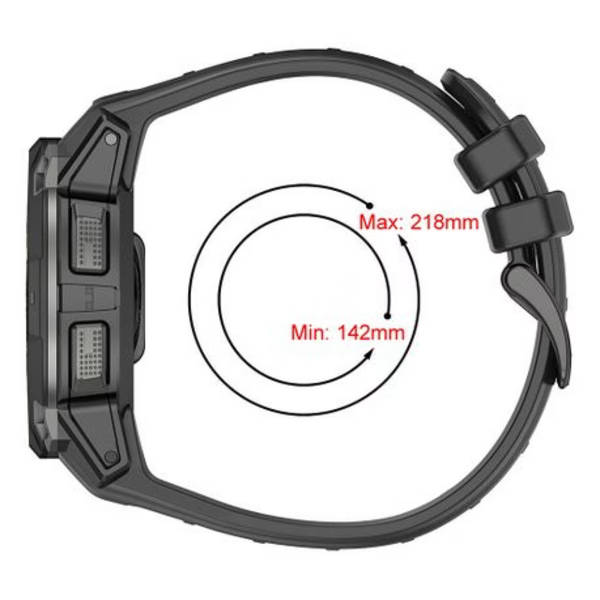LOBO Silicone Strap Compatible With Garmin Instinct 3 - 45mm Models - White