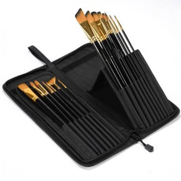 15 in 1 Long Handle Paint Brush Set
