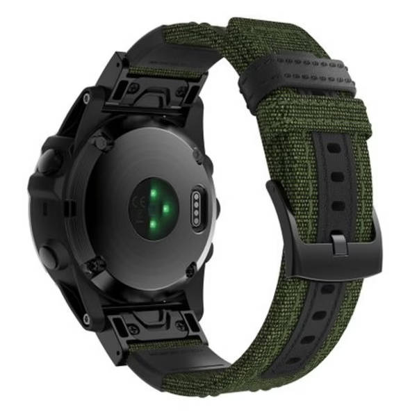 5by5 Canvas &amp; Leather Strap for Garmin Fenix 6X / Fenix 5X