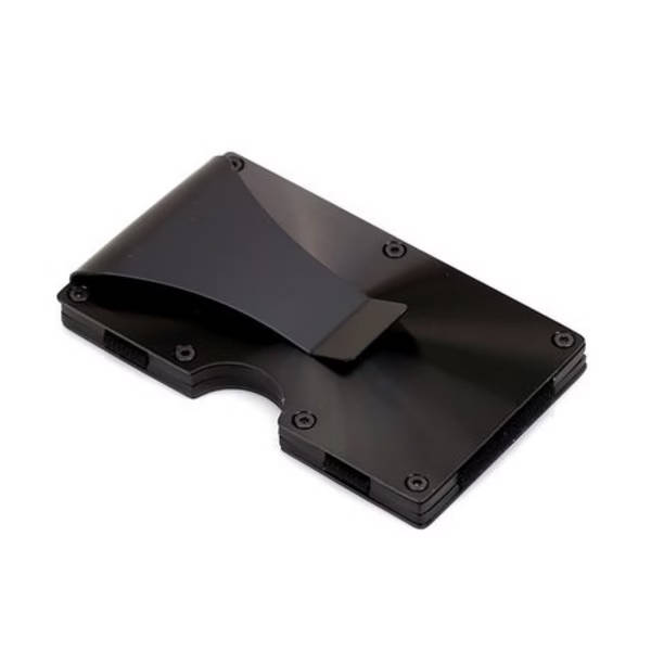 T4U Aluminium Minimalist Card Holder &amp; Money Clip RFID Blocking
