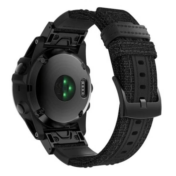 5by5 Canvas &amp; Leather Strap for Garmin Fenix 6X / Fenix 5X